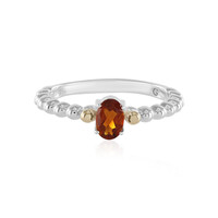 Bague en argent et Citrine Madère (Granulieren)