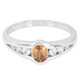 Bague en argent et Saphir orange