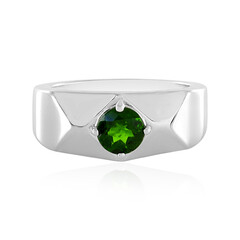 Bague en argent et Diopside de Russie