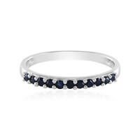 Bague en argent et Saphir bleu