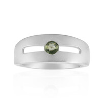 Bague en argent et Saphir vert de Tuléar  (Pallanova)