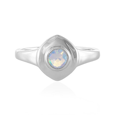 Bague en argent et Opale Welo (MONOSONO COLLECTION)