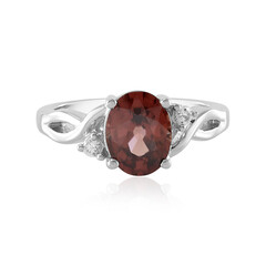 Bague en argent et Zircon rose