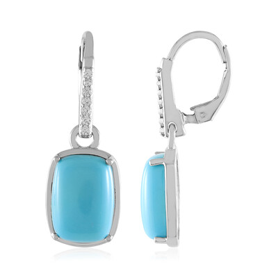 Boucles d'oreilles en argent et Turquoise de Kingman (Faszination Türkis)