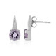 Boucles d'oreilles en argent et Quartz azur