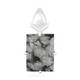 Pendentif en argent et Obsidienne Flocon-de-Neige