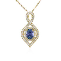 Collier en or et Tanzanite non chauffée (de Melo)