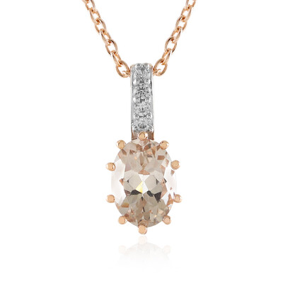 Collier en argent et Morganite de Madagascar