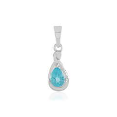 Pendentif en argent et Apatite bleue