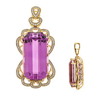 Pendentif en or et Kunzite de Patroke (AMAYANI)