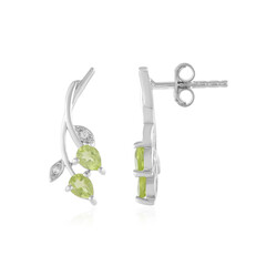 Boucles d'oreilles en argent et Péridot