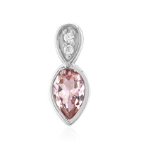 Pendentif en argent et Tourmaline rose