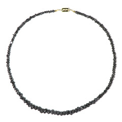 Collier en argent et Diamant noir