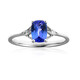 Bague en or et Tanzanite AAA