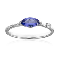 Bague en or et Tanzanite AAA