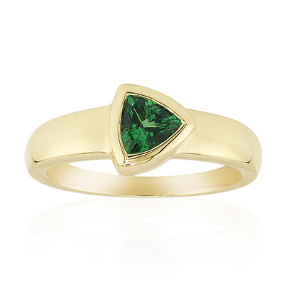 Bague en or et Tsavorite du Kenya AAA