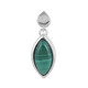 Pendentif en argent et Malachite