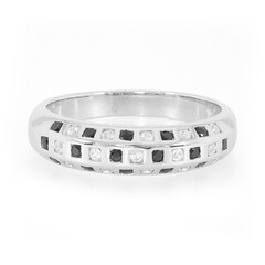 Bague en argent et Spinelle noir