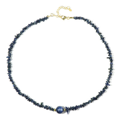 Collier en argent et Kyanite du Népal (Riya)