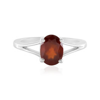 Bague en argent et Grenat Hessonite