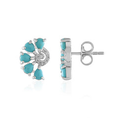 Boucles d'oreilles en argent et Turquoise Sleeping Beauty