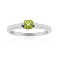 Bague en argent et Vésuvianite