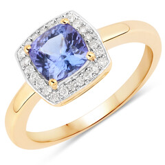 Bague en or et Tanzanite