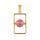 Pendentif en argent et Rhodochrosite