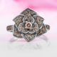 Bague en or et Diamant rose de France SI1 d'Argyle  (Annette)