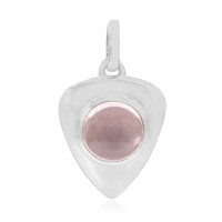 Pendentif en argent et Quartz rose