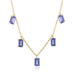 Collier en or et Tanzanite (de Melo)