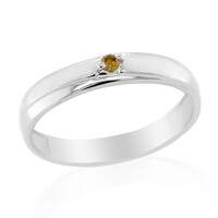 Bague en argent et Diamant jaune I3