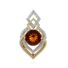 Pendentif en or et Tourmaline orange du Brésil (AMAYANI)