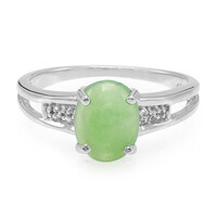 Bague en argent et Chrysoprase impériale