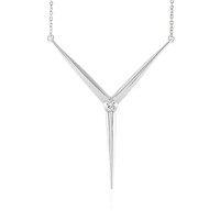 Collier en argent et Saphir blanc (de Melo)