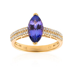 Bague en or et Tanzanite AAA