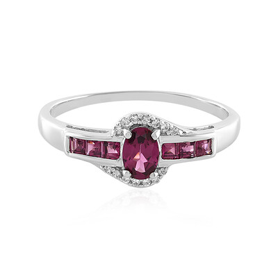 Bague en argent et Grenat Rhodolite