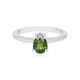 Bague en argent et Diopside de Russie