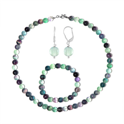 Parure en argent et Fluorite