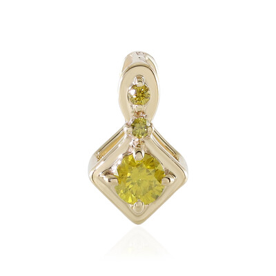 Pendentif en or et Diamant jaune I3