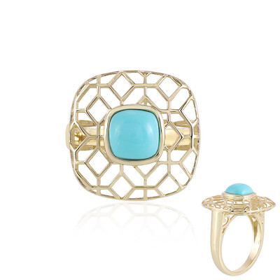 Bague en or et Turquoise Sleeping Beauty (Ornaments by de Melo)