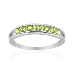 Bague en argent et Vésuvianite