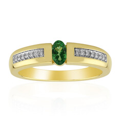 Bague en or et Tsavorite du Kenya AAA