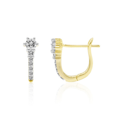 Boucles d'oreilles en or et Diamant IF (D) (Annette)