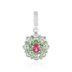 Pendentif en argent et Tourmaline rose du Nigéria