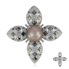 Broche en argent et Perle Ming (Annette classic)