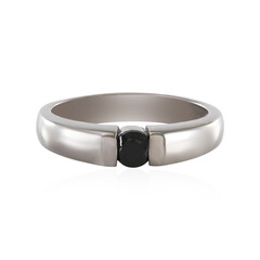 Bague en argent et Spinelle noir