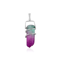 Pendentif en argent et Quartz multicolore