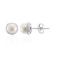 Boucles d'oreilles en argent et Perle blanche de culture d'eau douce