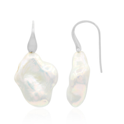 Boucles d'oreilles en argent et Perle de culture d'eau douce (TPC)